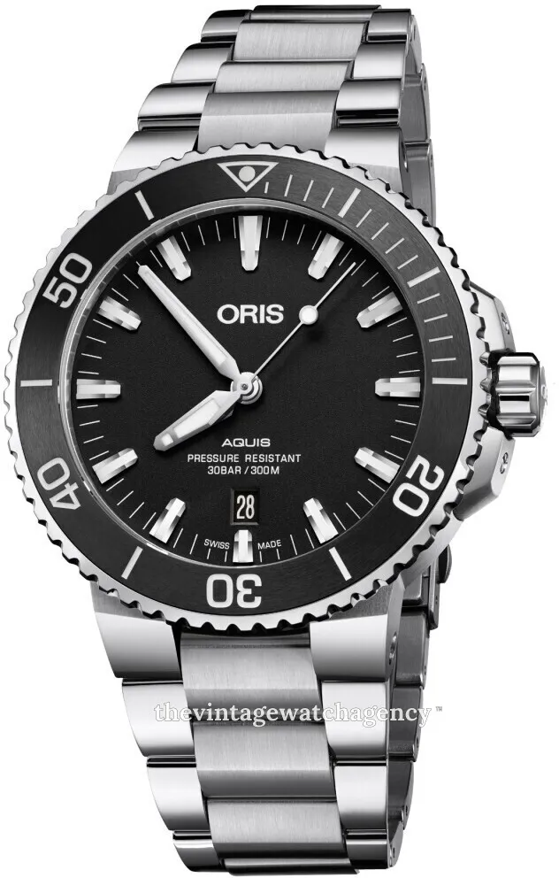 Oris Aquis 01 733 7730 4154-07 8 24 05PEB 43.5mm Stainless steel Black