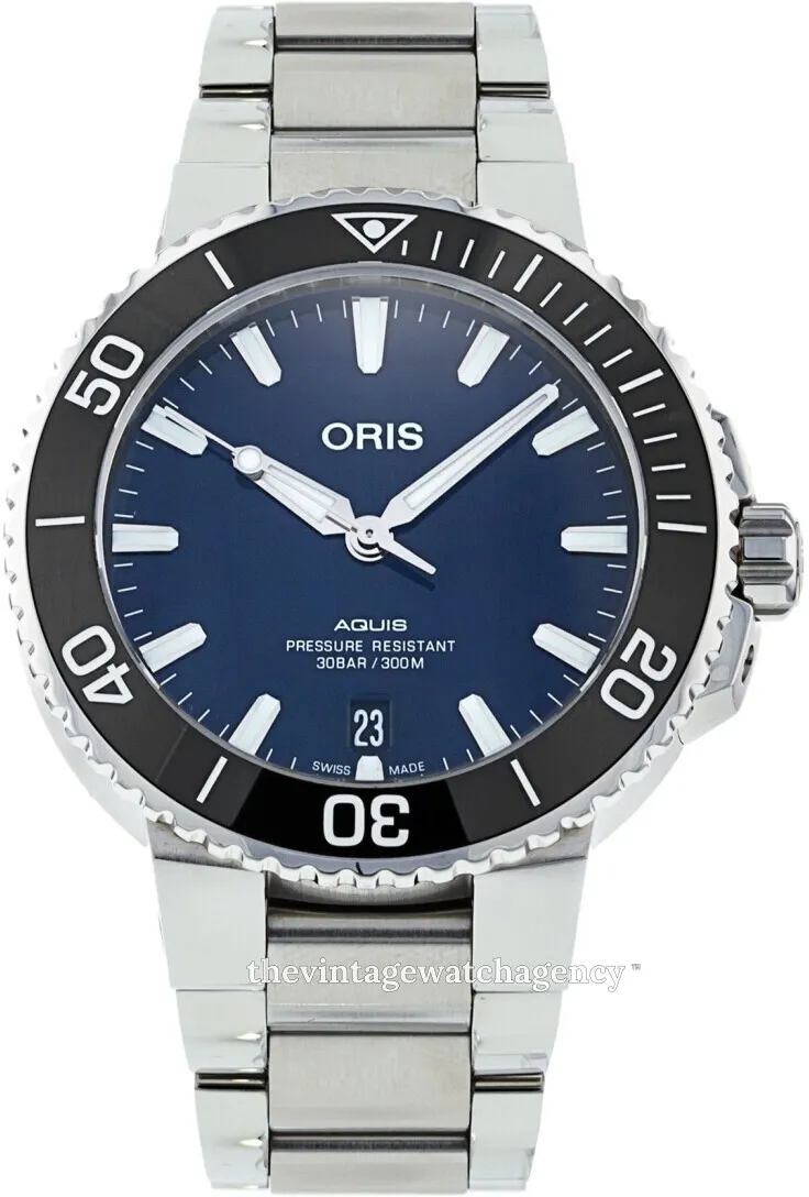 Oris Aquis 01 733 7732 4135-07 8 21 05PEB 39.5mm Stainless steel Blue