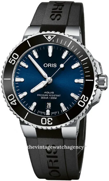 Oris Aquis 01 733 7766 4135-07 4 22 64FC 41.5mm Stainless steel Blue