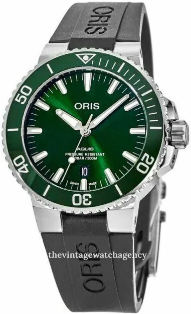 Oris Aquis 01 733 7766 4157-07 4 22 64FC 41.5mm Stainless steel Green