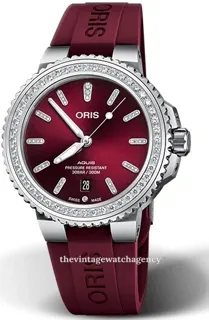 Oris Aquis 01 733 7766 4998-07 4 22 68FC Stainless steel Red