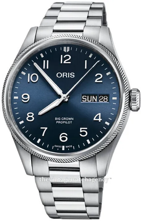 Oris Big Crown 01 752 7760 4065-07 8 22 08P 44mm Stainless steel Blue