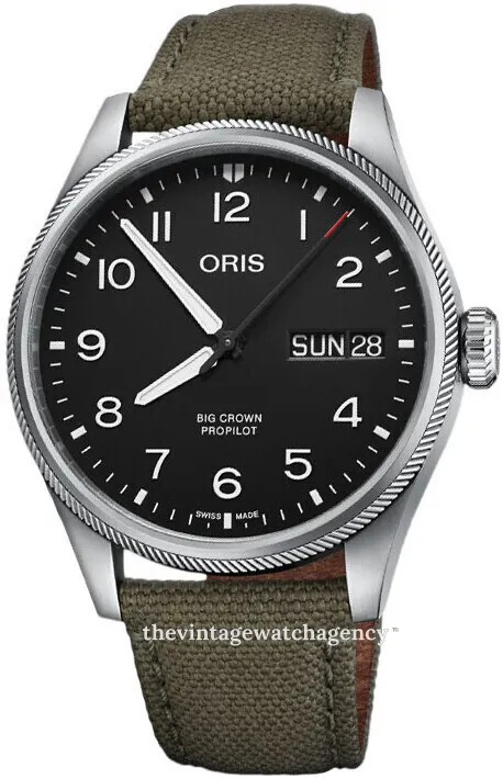 Oris Big Crown 01 752 7760 4164-07 3 22 02LC 44mm Stainless steel Black