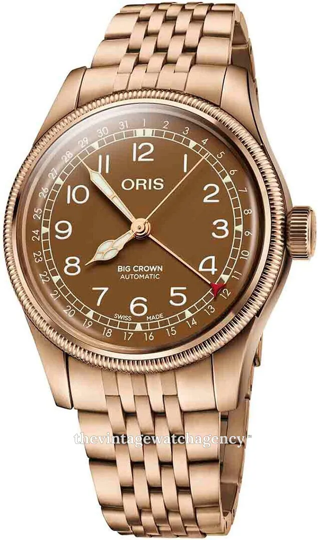 Oris Big Crown 01 754 7741 3166-07 8 20 01 40mm Stainless steel Brown