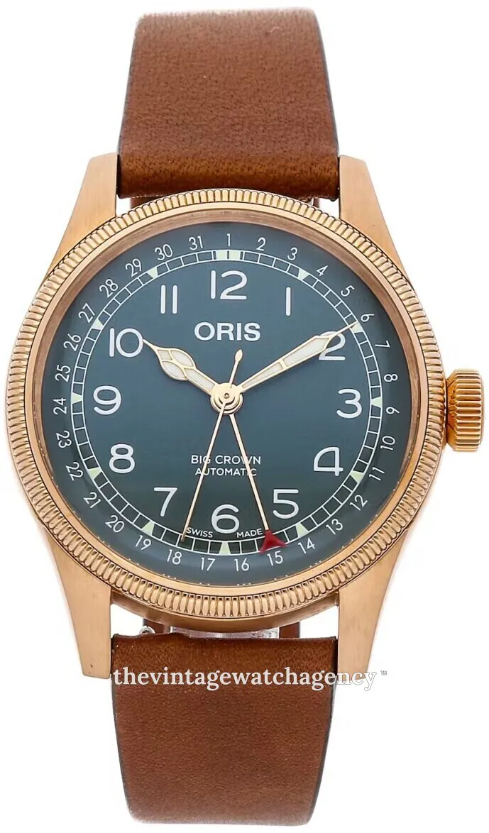 Oris Big Crown 01 754 7741 3167-07 5 20 58BR 40mm Brushed/polished bronze Green