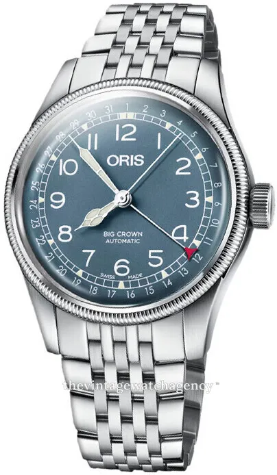 Oris Big Crown 01 754 7741 4065-07 8 20 22 40mm Stainless steel Blue