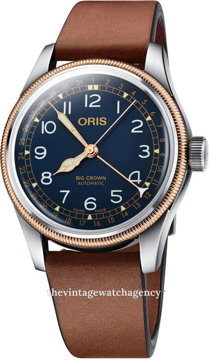 Oris Big Crown 01 754 7741 4365-07 5 20 58 40mm Stainless steel Blue