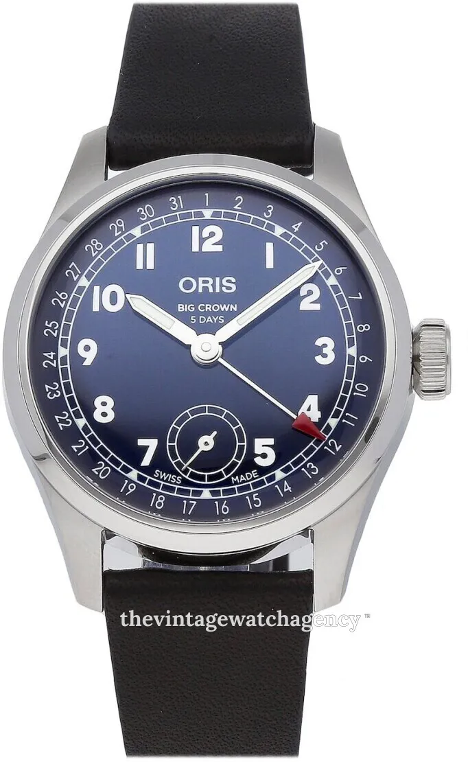 Oris Big Crown Pointer Date 01 403 7776 4065-07 5 19 11 38mm Stainless steel Blue