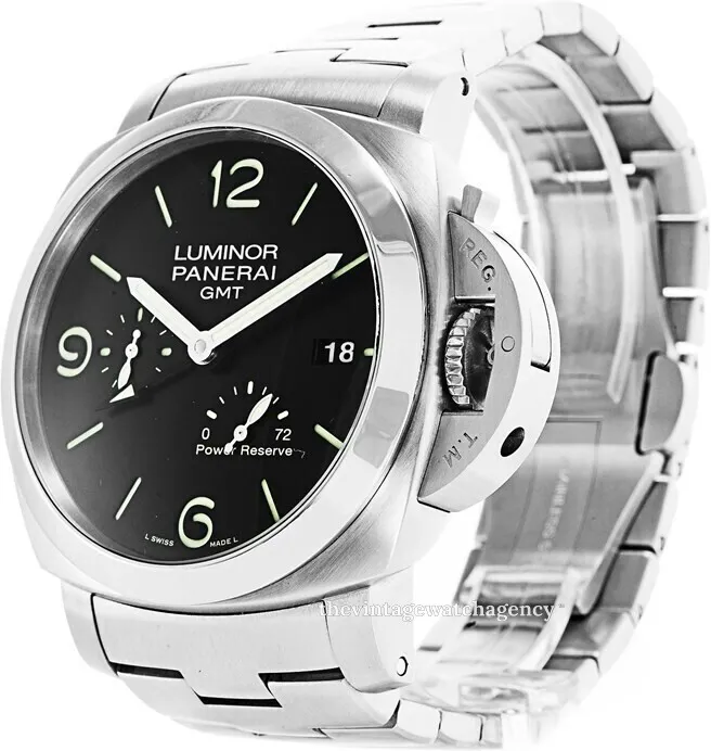 Panerai Luminor 1950 3 Days GMT Power  PAM 00347 44mm Stainless steel Black 1