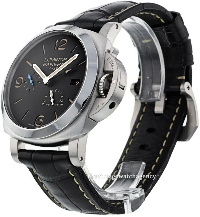 Panerai Luminor 1950 3 Days GMT Power  PAM 01321 44mm Stainless steel Black 1