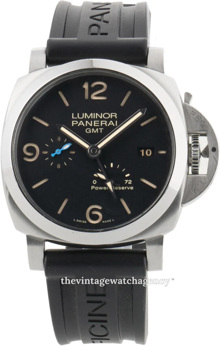 Panerai Luminor 1950 3 Days GMT Power  PAM 01321 44mm Stainless steel Black