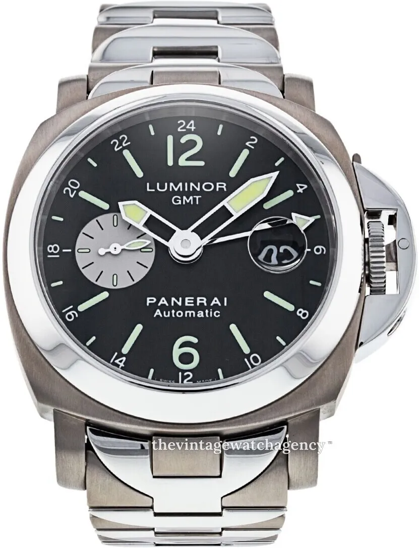 Panerai Luminor GMT Automatic PAM 00161 44mm Stainless steel Black