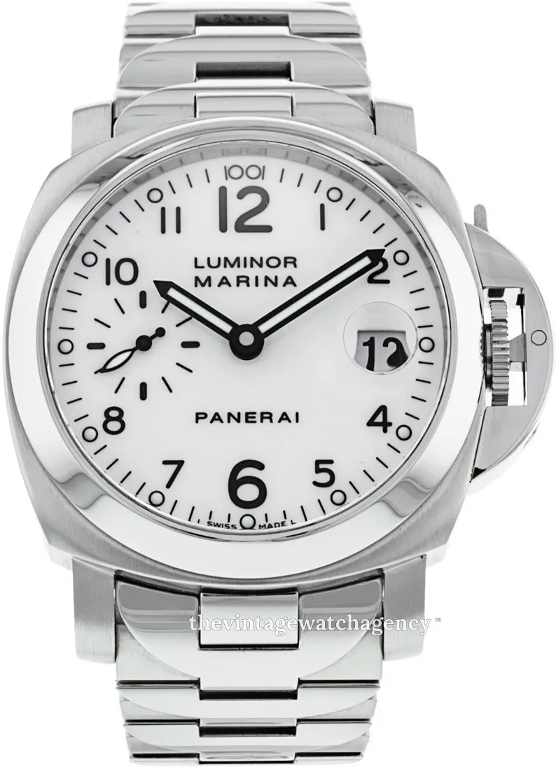 Panerai Luminor PAM 00051 40mm Stainless steel White