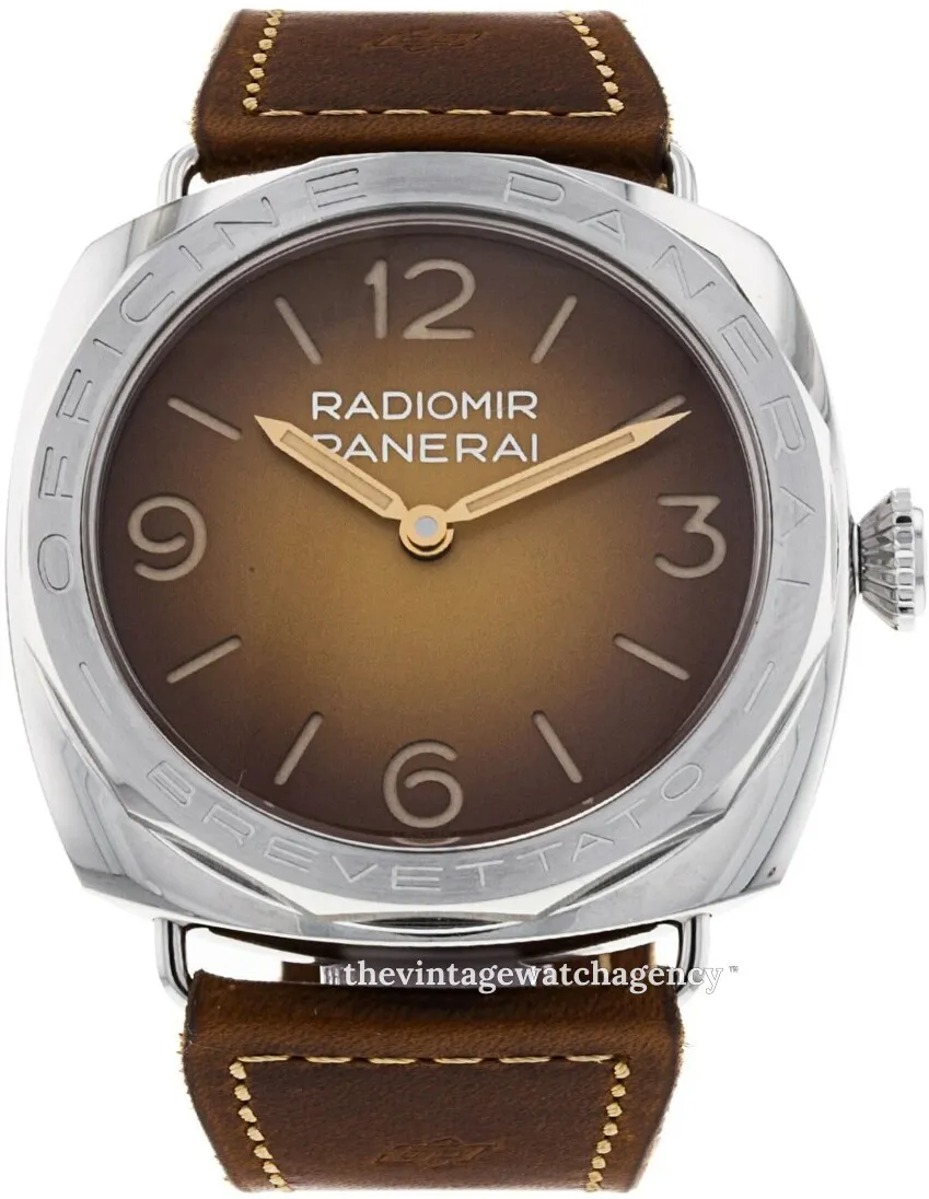 Panerai Radiomir PAM 00687 47mm Stainless steel Brown