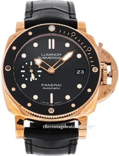 Panerai Submersible PAM 00684 Ceramic and Red gold Black