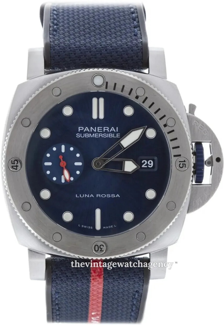 Panerai Submersible PAM 01391 44mm Stainless steel Blue