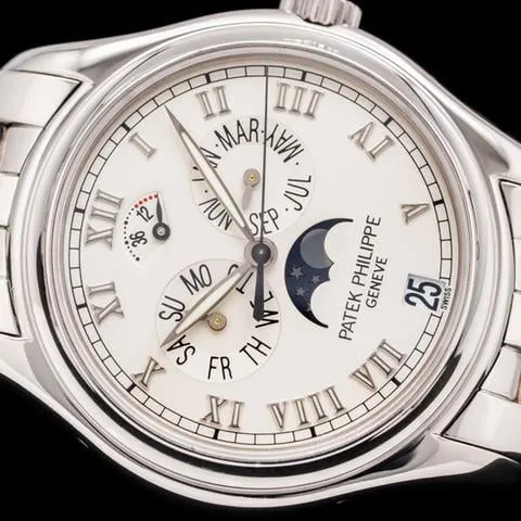 Patek Philippe Annual Calendar 5036/1G-017 37mm White gold Silver 5