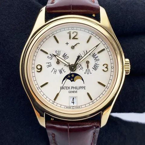 Patek Philippe Annual Calendar 5146J-001 39mm Yellow gold Beige 2