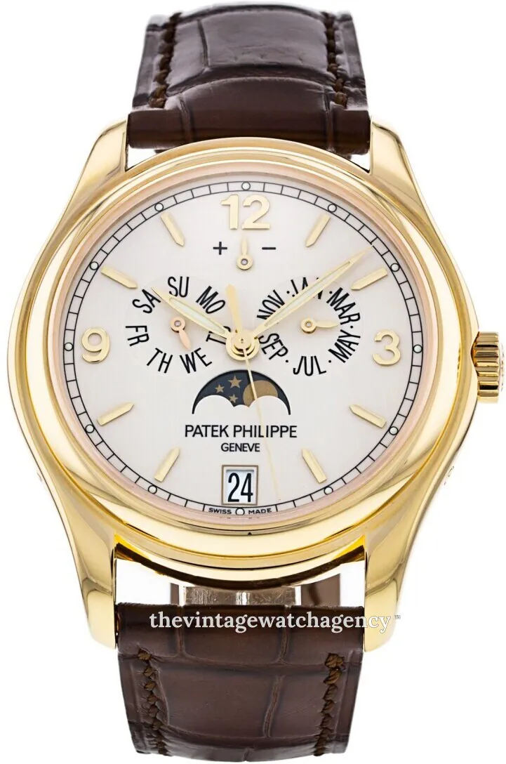 Patek Philippe Annual Calendar 5146J-001 39mm 18k yellow gold Beige