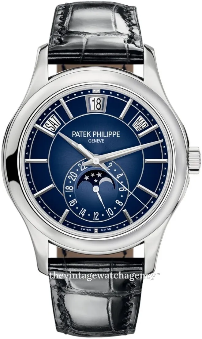 Patek Philippe Annual Calendar 5205G-013 40mm White gold Blue