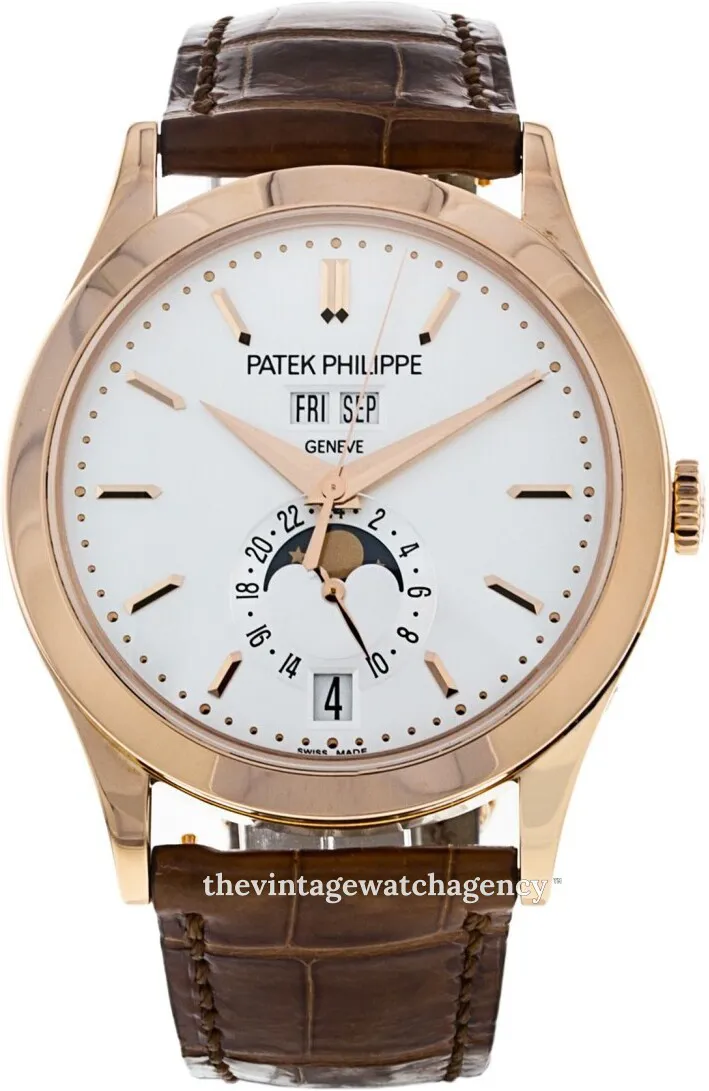 Patek Philippe Annual Calendar 5396R-011 38mm 18k rose gold Silver