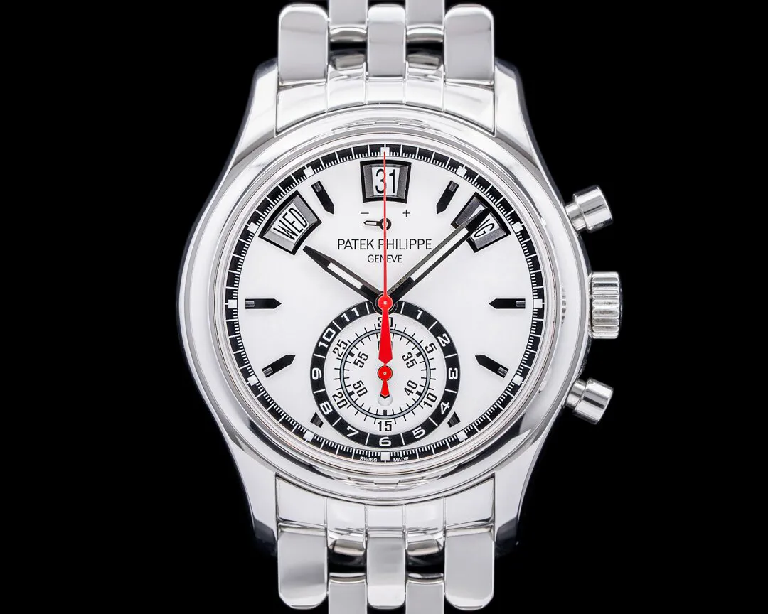 Patek Philippe Annual Calendar Chronograph 5960/1A-001 40.5mm Stainless steel Silver