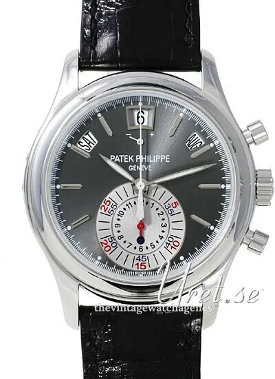 Patek Philippe Annual Calendar Chronograph 5960P-001 40.5mm Platinum Gray