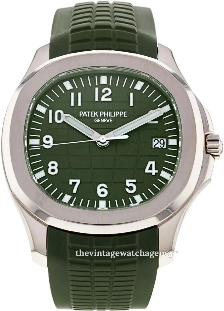 Patek Philippe Aquanaut 5168G-010 42mm White gold Green