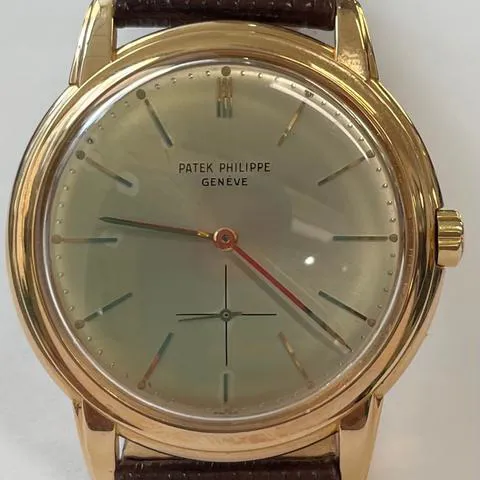 Patek Philippe Calatrava 3433 36mm Rose gold Silver 7