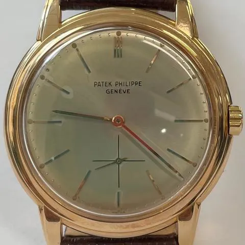 Patek Philippe Calatrava 3433 36mm Rose gold Silver 8