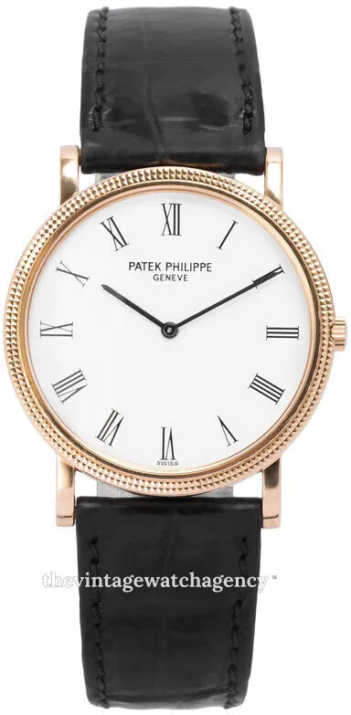 Patek Philippe Calatrava 3520DJ 32mm 18k yellow gold White