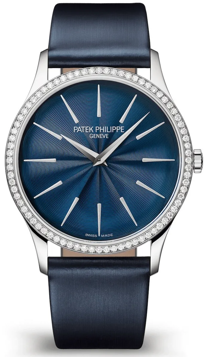 Patek Philippe Calatrava 4997/200G-001 35mm White gold and 18k white gold Blue