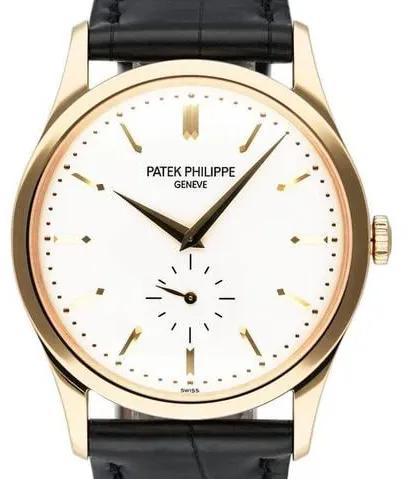 Patek Philippe Calatrava 5196J-001 37mm Yellow gold Silver