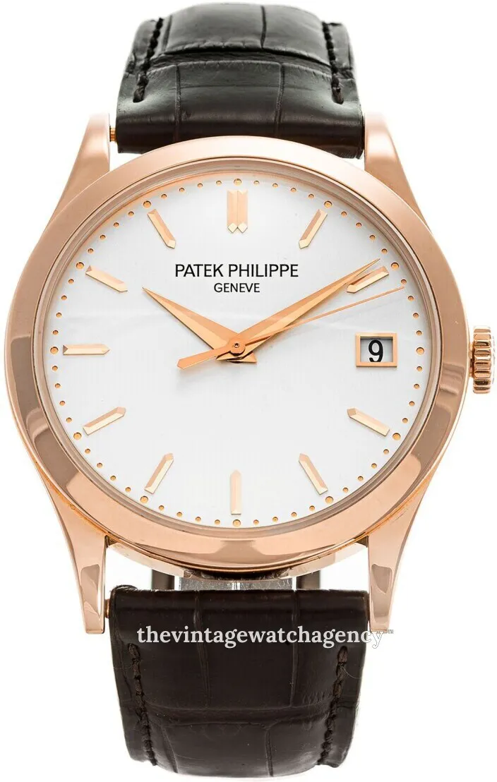 Patek Philippe Calatrava 5296R-010 38mm 18k rose gold Silver