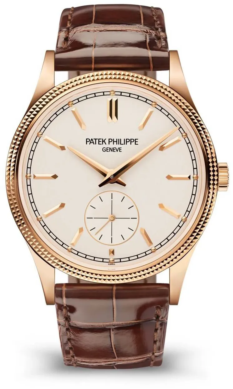 Patek Philippe Calatrava 6119R-001 39mm Rose gold and 18k rose gold Silver