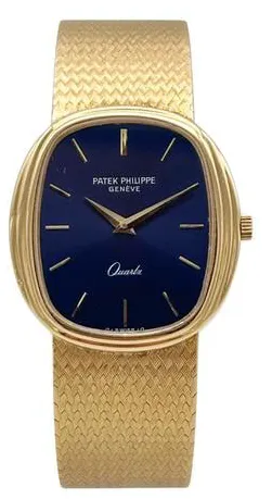 Patek Philippe Golden Ellipse 3548/1 27mm Yellow gold Blue