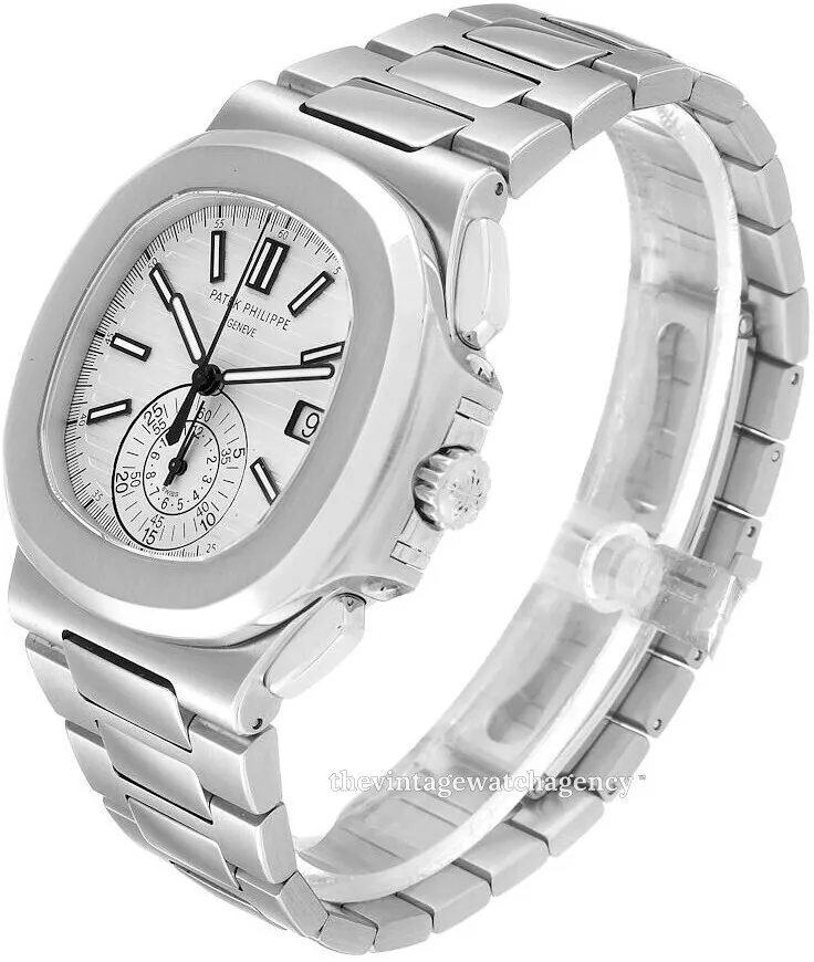 Patek Philippe Nautilus 5980/1A-019 40.5mm Stainless steel White 4