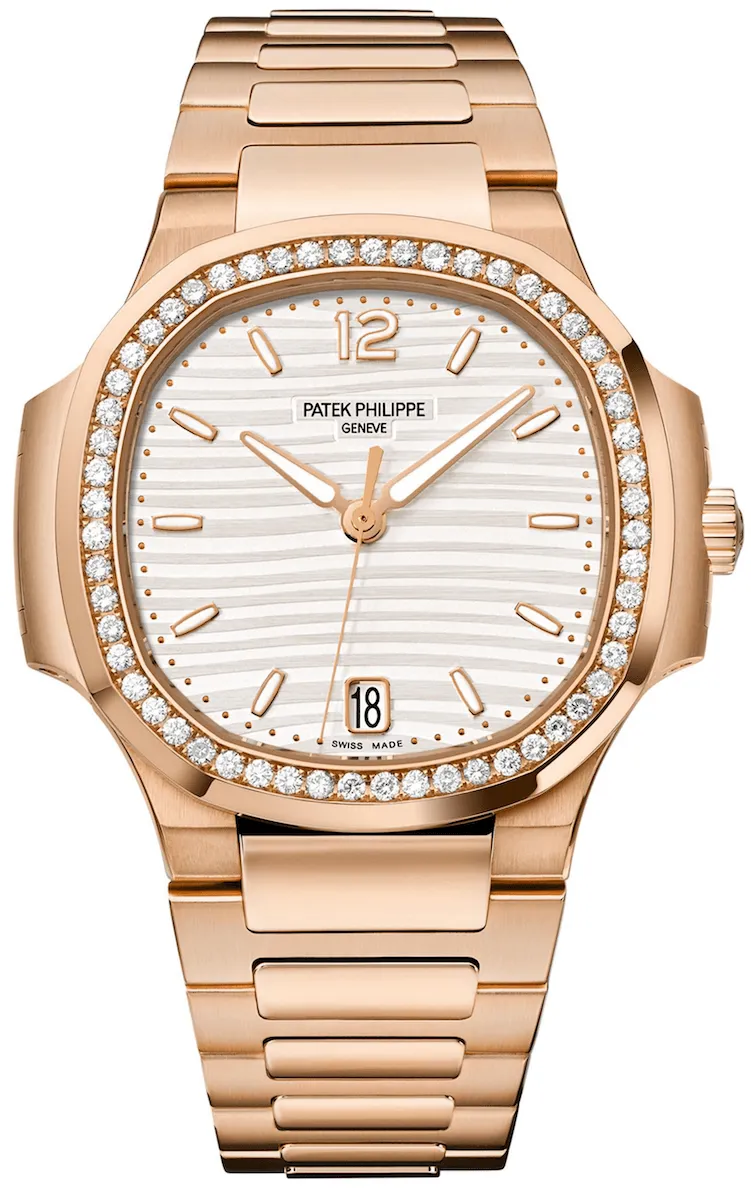 Patek Philippe Nautilus 7118/1200R-001 35mm Rose gold and 18k rose gold Opaline