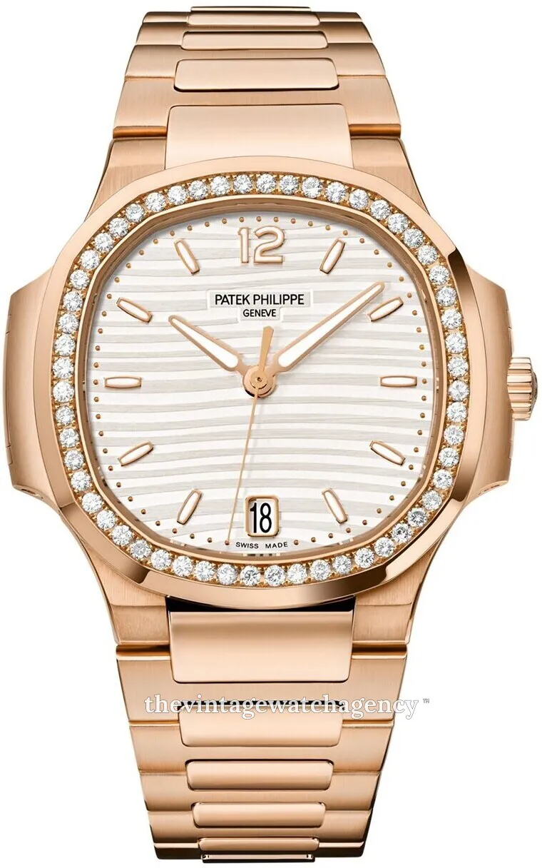 Patek Philippe Nautilus 7118/1200R-001 35mm Rose gold Silver