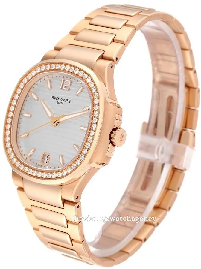 Patek Philippe Nautilus 7118/1200R-001 35mm Rose gold Silver 3