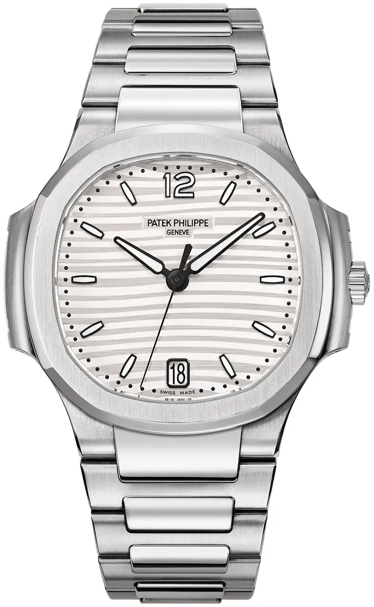 Patek Philippe Nautilus 7118/1A-010 35mm Stainless steel Silver and Opaline