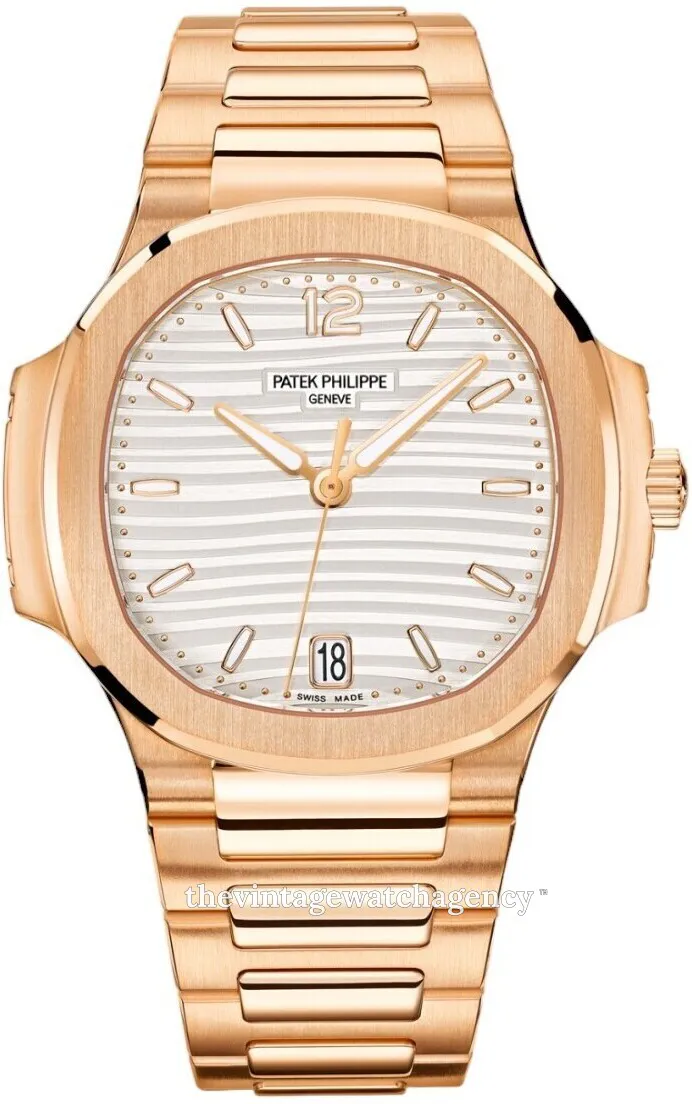 Patek Philippe Nautilus 7118/1R-001 35mm Rose gold Silver