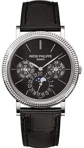 Patek Philippe Perpetual Calendar 5139G-010 38mm White gold and 18k white gold Black