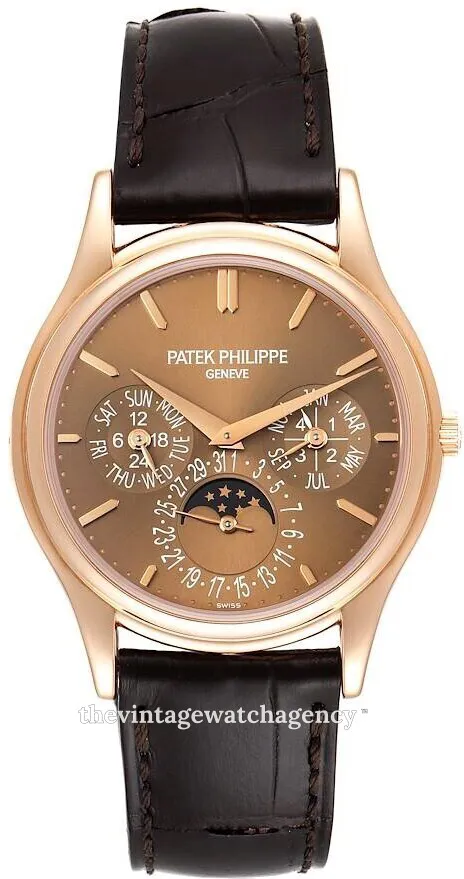 Patek Philippe Perpetual Calendar 5140R-001 37mm 18k rose gold Brown