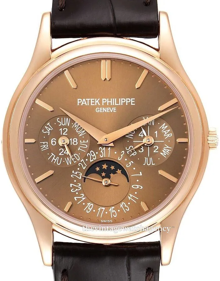 Patek Philippe Perpetual Calendar 5140R-001 37mm 18k rose gold Brown 1