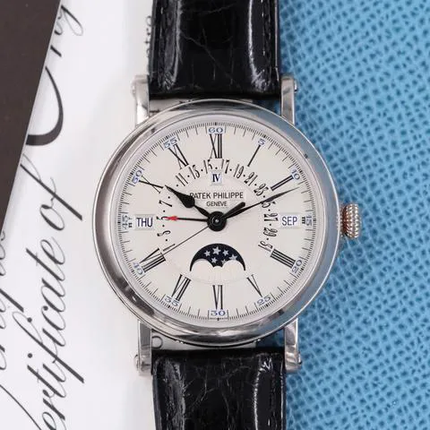 Patek Philippe Perpetual Calendar 5159G-001 38mm White gold Silver 1