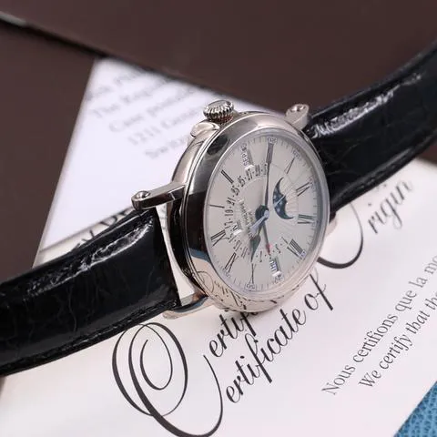 Patek Philippe Perpetual Calendar 5159G-001 38mm White gold Silver 11