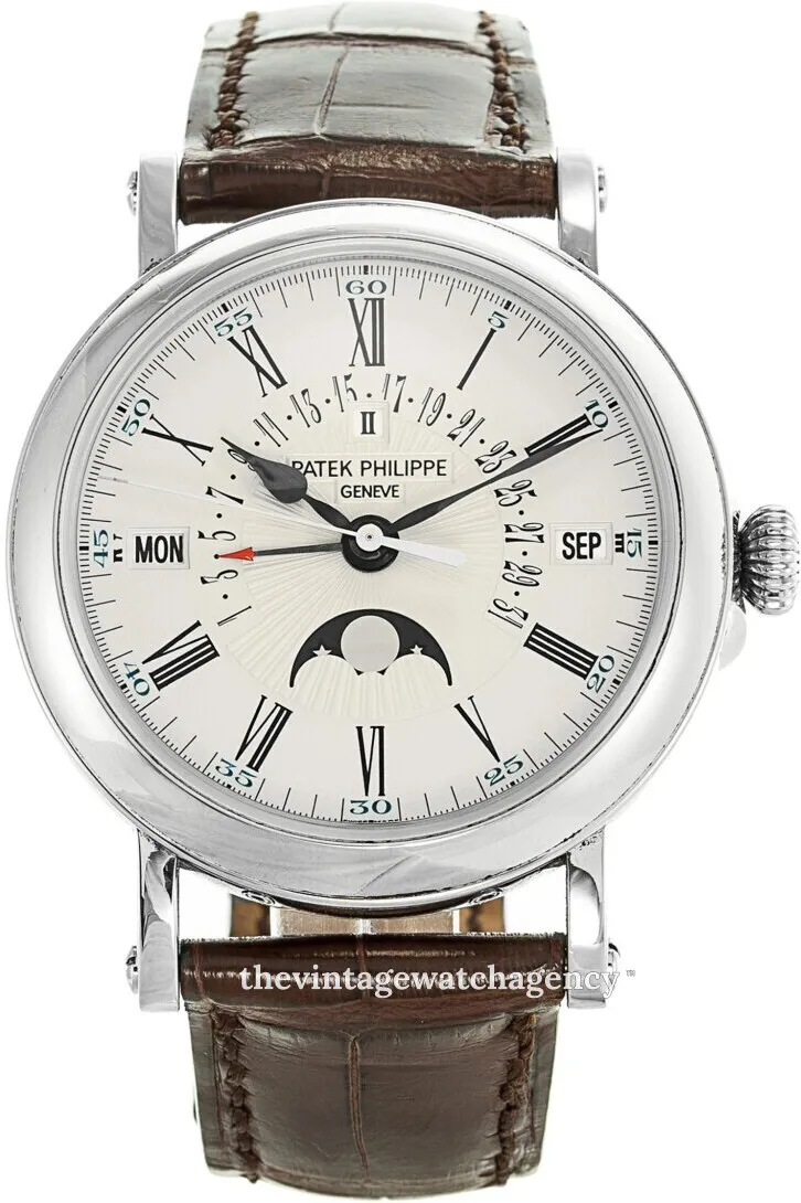 Patek Philippe Perpetual Calendar 5159G-001 38mm 18k white gold Silver