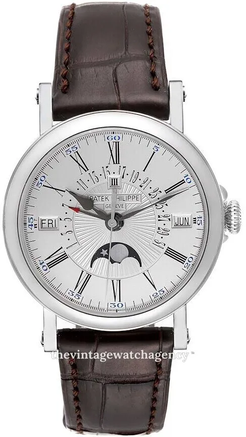 Patek Philippe Perpetual Calendar 5159G-001 38mm 18k white gold Silver