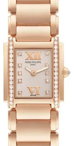 Patek Philippe Twenty~4 4908/11R-011 22mm Rose gold Silver